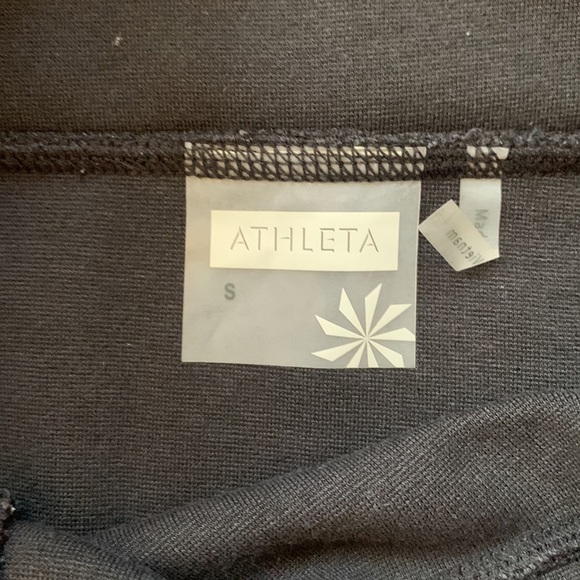 Athleta Strata Black Skirt Stretch Ponte Knit Zipper Pockets Size Small - Picture 5 of 7